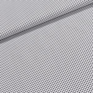 Bavlněné plátno Jolana JO008/03 černý puntík na bílé 2mm, š.150cm (látka v metráži)