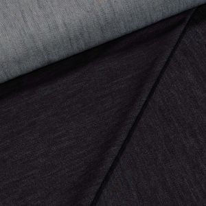 Bavlněná riflovina (denim, džínovina) černá č.5, klasická, š.160cm, 410 g/m2, 100% bavlna (látka v metráži)