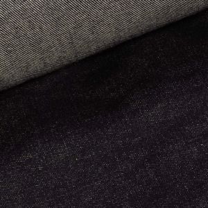 Bavlněná riflovina (denim, džínovina) černá č.8, klasická, š.160cm, 420 g/m2, 100% bavlna (látka v metráži)