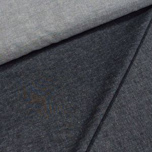 Bavlněná riflovina (denim, džínovina) černá žíhaná č.3, letní klasická, š.155cm, 190 g/m2, 100% bavlna (látka v metráži)