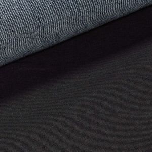 Bavlněná riflovina (denim, džínovina) temně černá č.6, klasická, š.160cm, 400 g/m2, 100% bavlna (látka v metráži)