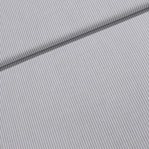 Bavlněné plátno Jolana JO002/07 šedý a bílý proužek 2mm, š.150cm (látka v metráži)
