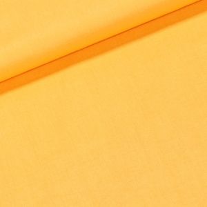 Bavlněné plátno UNI POLO, jednobarevná světle žluto-oranžová, š.140cm (látka v metráži)