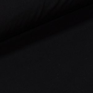 Bavlněný úplet 22721, jednobarevný černý, š.180cm (látka v metráži)
