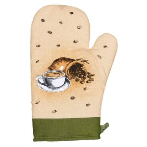 Kuchyňská chňapka KÁVA, zelená, 28x18cm