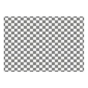 Cestovní deka KEMPING PLUS – šedá kostka, lehká pikniková deka z mikrovlákna 150×200cm