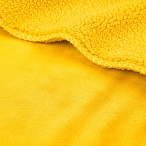 Deka z mikrovlákna beránek, jednobarevná žlutá, 150x200cm
