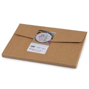 Dětská vyšívací dárková sada s předtištěným motivem 940198/3, růžová víla (předtisk, jehly a příze), 15x22cm, průměr 18cm