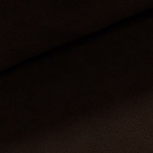 Fleece (flís) 879 jednobarevná uni tmavě hnědá, š.150cm (látka v metráži)