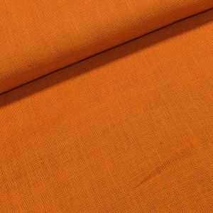Juta technická (pytlovina) 44 jemná jednobarevná oranžová, š.150cm (látka v metráži)