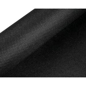 Vyšívací látka KANAVA 5 jednobarevná černá 380634/8, š.50cm (látka v metráži)