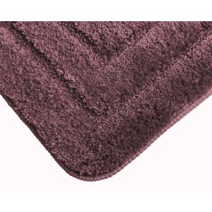 Koupelnová předložka ALOR, jednobarevná fialová, dlouhý vlas 2cm, 50x80cm
