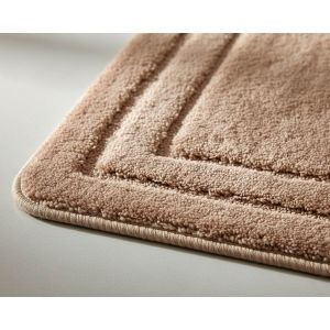 Koupelnová předložka ALOR, jednobarevná hnědá, dlouhý vlas 2cm, 50x80cm