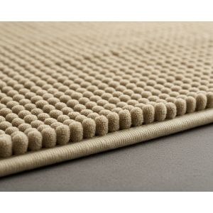 Koupelnová předložka mikrovlákno, MADURA, jednobarevná béžová, vystouplé nopky, 40x60cm