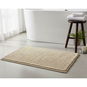 Koupelnová předložka mikrovlákno, MADURA, jednobarevná béžová, vystouplé nopky, 40x60cm