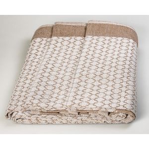 Kuchyňské utěrky EGYPTSKÁ BAVLNA 94, béžový žakarový vzor, 3 kusy, 50x70cm