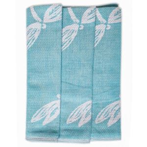 Kuchyňské utěrky EGYPTSKÁ BAVLNA 96, vážky, tyrkysová, 3 kusy, 50x70cm