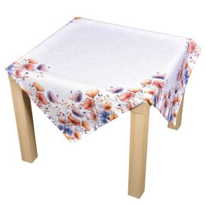 Kuchyňský ubrus CYH6105 TISK, modro- červené květy 85x85cm (čtverec) 