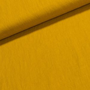 Lněné plátno MARTIN 13 jednobarevná žlutá, š.150cm (látka v metráži)