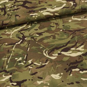 Maskáčovina SPARTAN HT FLEX LITE Ripstop, 195 g/m², britský lesní vzor, š. 150 cm (látka v metráži)