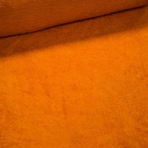 Mikroplyš / coral fleece 061 jednobarevná oranžová, š.175cm (látka v metráži)