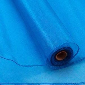 Organza dekorační 45484/5147 královsky modrá šíře 36cm, návin 9m