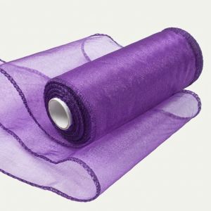 Organza dekorační 45536/5128 fialová, šíře 12cm, návin 9m