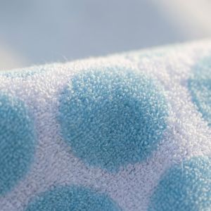 Plážová osuška 13 PUNTÍKY TYRKYSOVÉ froté, 100x180cm