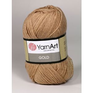 Pletací příze YarnArt GOLD  9379 béžová, efektní, 100g/400m