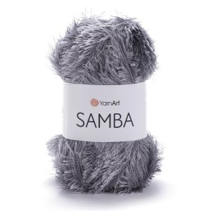 Pletací příze YarnArt SAMBA 3318 šedá, efektní, 150g/100m