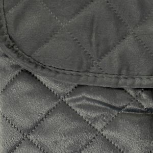 Přehoz na postel AMARANTE TMAVĚ ŠEDÝ, 220x240cm, dvoulůžkový + 2x povlak 40 x 40cm