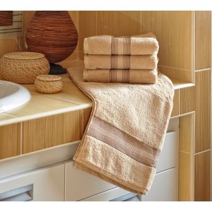 Mikrofroté ručník a osuška DITA, béžová (více rozměrů)