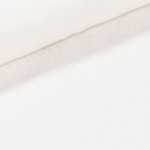Směsové plátno REMI A 01 WHITE, žakarový vzor větviček na bílé, š.140cm (látka v metráži)