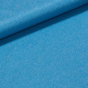 Softshell letní 736 světle modrý melír 200g/m2, š.150cm (látka v metráži)