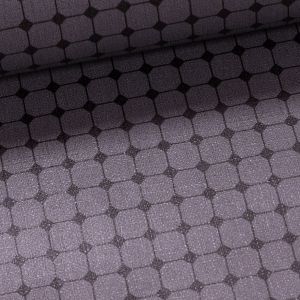 Ubrus PVC s textilním podkladem 1206-3 FANTASTIK, tmavě šedá kostka, š.140cm (metráž)