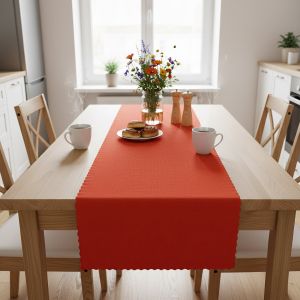 Ubrusovina / štola teflonová úprava, 0399, jednobarevná červená, š.38cm (metráž)