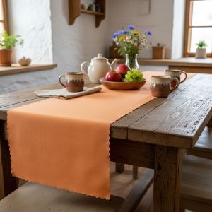 Ubrusovina / štola teflonová úprava, 3027, jednobarevná lososová, š.38cm (metráž)