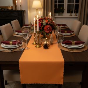 Ubrusovina / štola teflonová úprava, 3027, jednobarevná lososová, š.38cm (metráž)