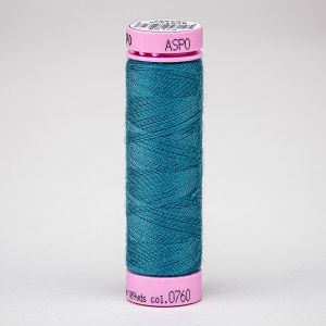 Univerzální šicí nit Amann ASPO 120 polyesterová, tmavě tyrkysově modrá 0760, návin 100m 