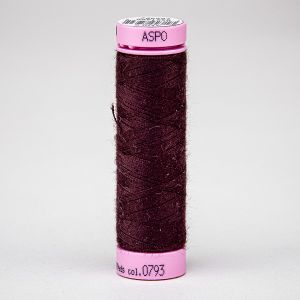 Univerzální šicí nit Amann ASPO 120 polyesterová, tmavě hnědo-bordová 0793, návin 100m 