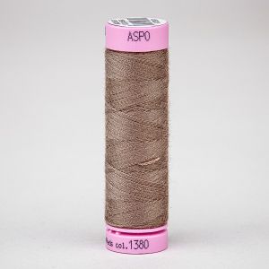Univerzální šicí nit Amann ASPO 120 polyesterová, kapučínová hnědá 1380, návin 100m 