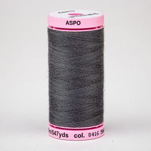 Univerzální šicí nit Amann ASPO 120 polyesterová, šedá 0416, návin 500m 
