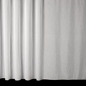 Voálová záclona PEGGIE 11 hustě tkaná bez vzoru, s olůvkem, bílá (více výšek, v metráži)