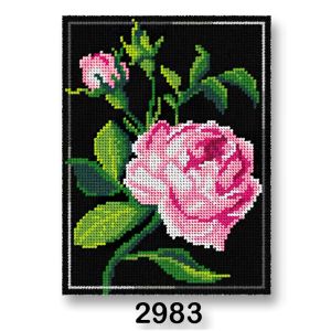 Vyšívací předloha, obrázek na vyšívání 70246/2882 růže, růžová, 18x24cm