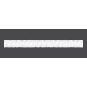 Záclonová řasící páska, stuha FZ/3, univerzální řasení, bílá, tužší, šířka 2,5cm (v metráži)