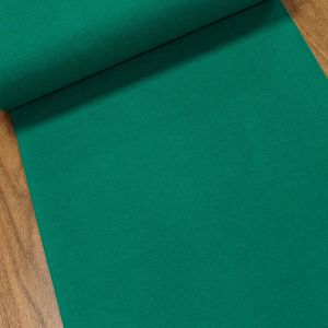 Žebrovaný bavlněný úplet 8058.032 jemný, jednobarevný  zelený, š.35cm (látka v metráži)