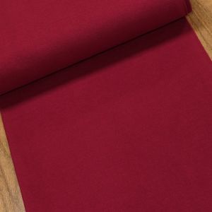 Žebrovaný bavlněný úplet 8058.041 jemný, jednobarevný bordó, š.35cm (látka v metráži)