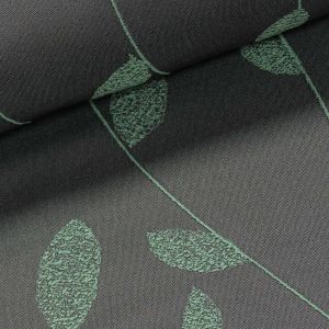 Dekorační závěs 27183/6800, tmavě zelené popínavé listy, šířka 140cm (látka v metráži)