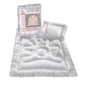 Dětský set MEDICAL do postýlky, prošívaný, přikrývka 90x135cm, polštář 40x60cm, celoroční (400+220g)