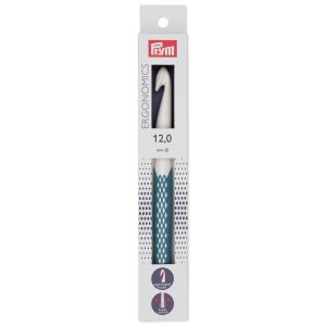 Háček na háčkování ergonomický plastový PRYM ERGO, velikost 12mm, délka 18cm
